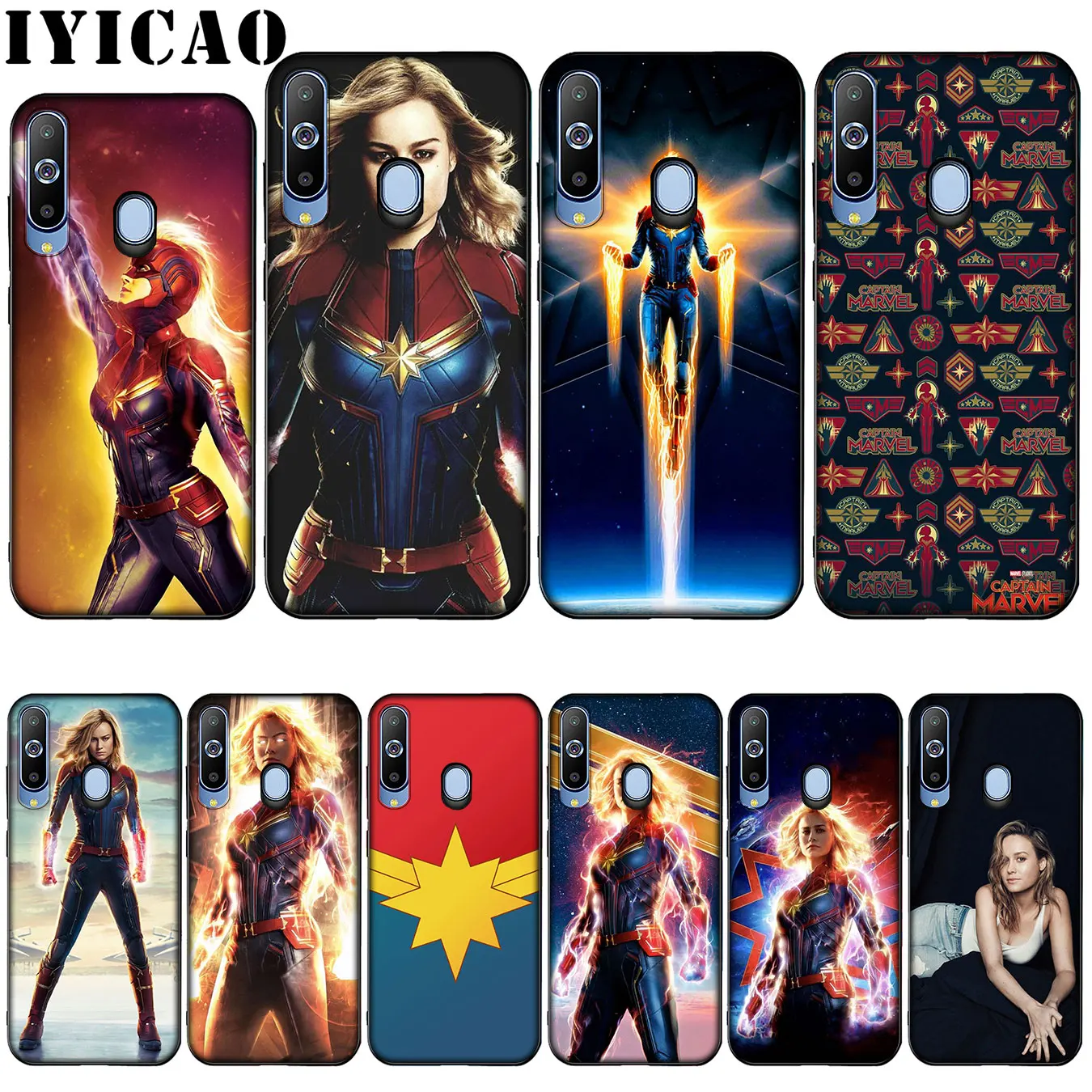IYICAO Captain marvel Цветной силиконовый мягкий чехол для Samsung Galaxy A10 A30 A40 A50 A70 M10 M20 M30 |
