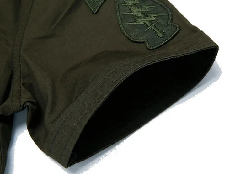 MORUANCLE мужские Повседневное рубашки грузов короткий рукав военные Стиль тактические рубашки Flight Bomber топы с патчи плюс Размеры M-6XL