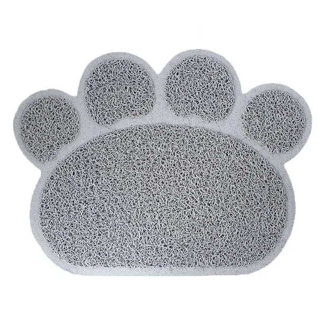 pawstrip Paw Shape Dog Placemat PVC Puppy Feeding Mat Easy Wipe