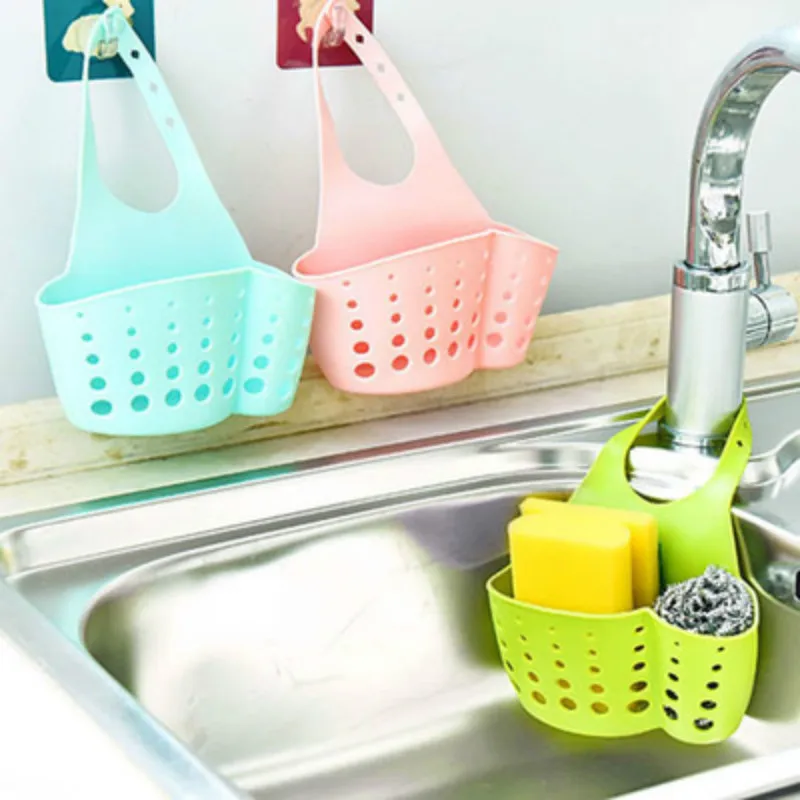 

Kitchen Sponge Holder Draining Rack Sink Sponge Holder Drain Basket Bathroom Storage Shelf Sink Holder 2018NEW