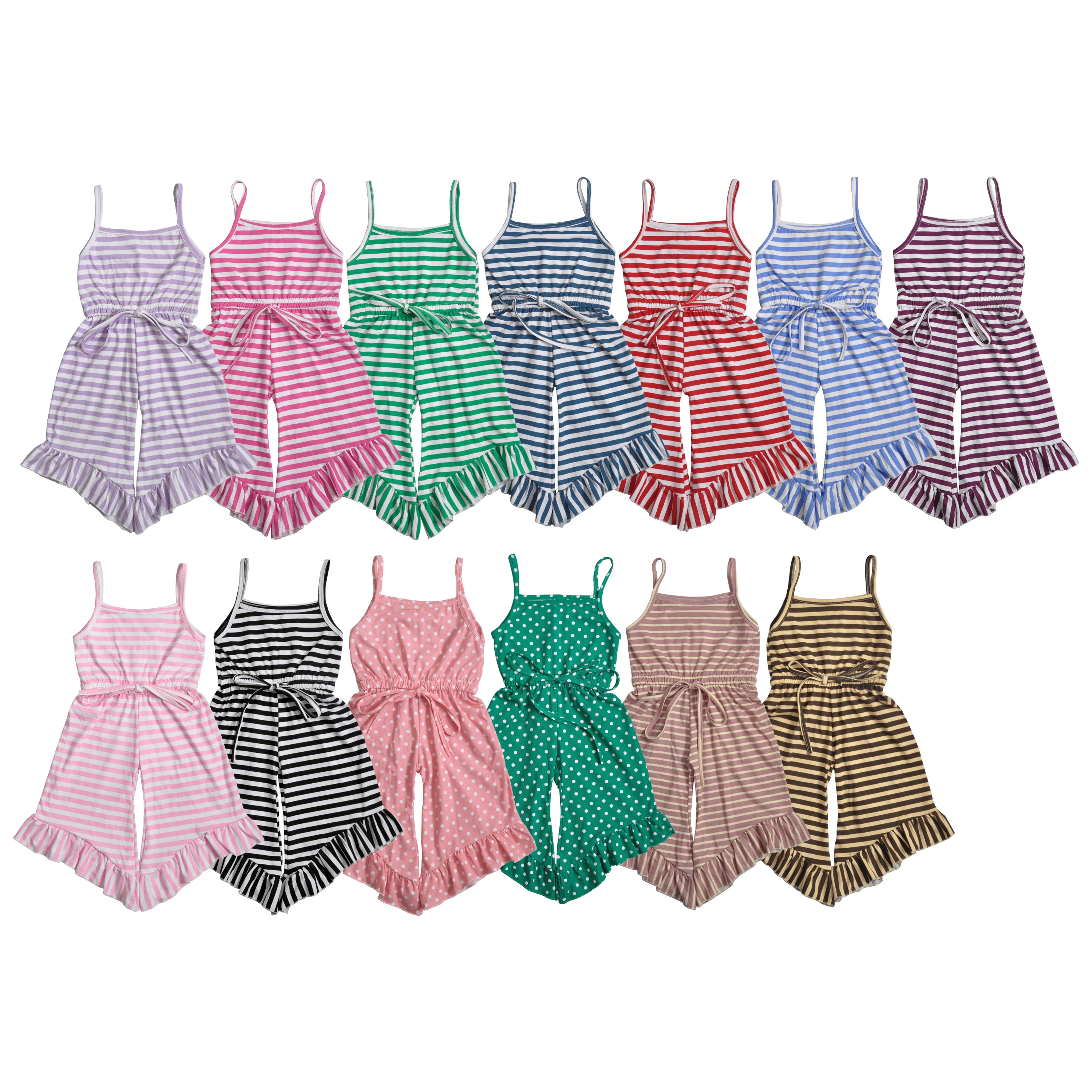 

2019 summber kid clothes Striped fashionable wide-leg jumpsuit CONICE NINI Pure cotton popular Girl Baby clothes