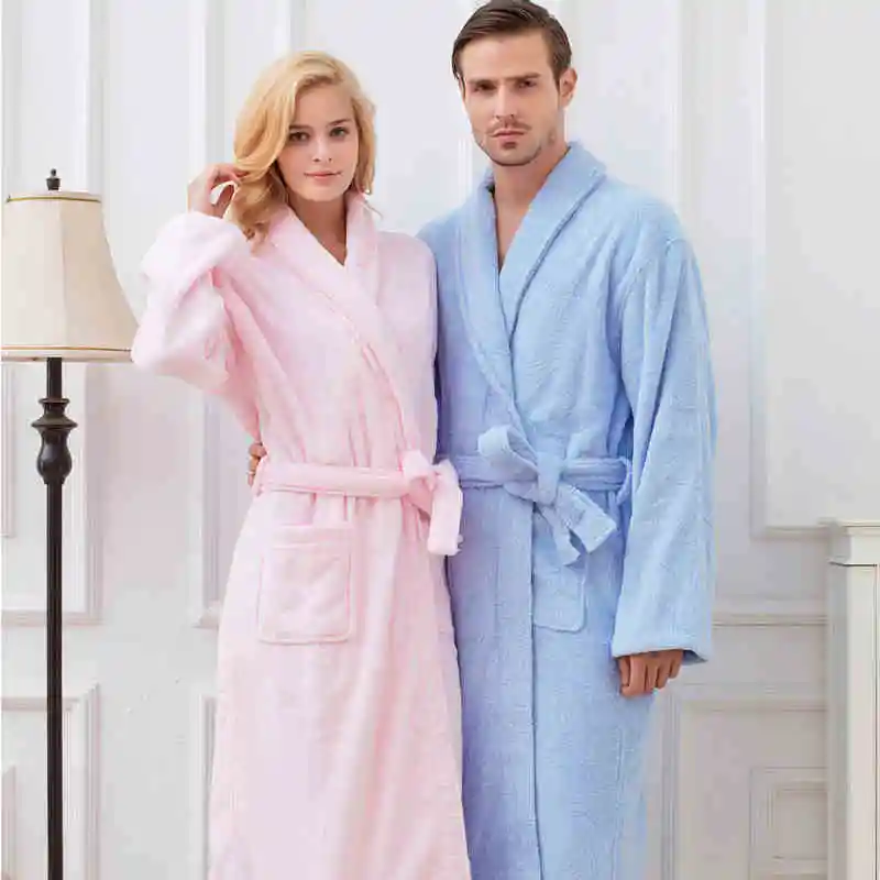 white towelling robe with hood