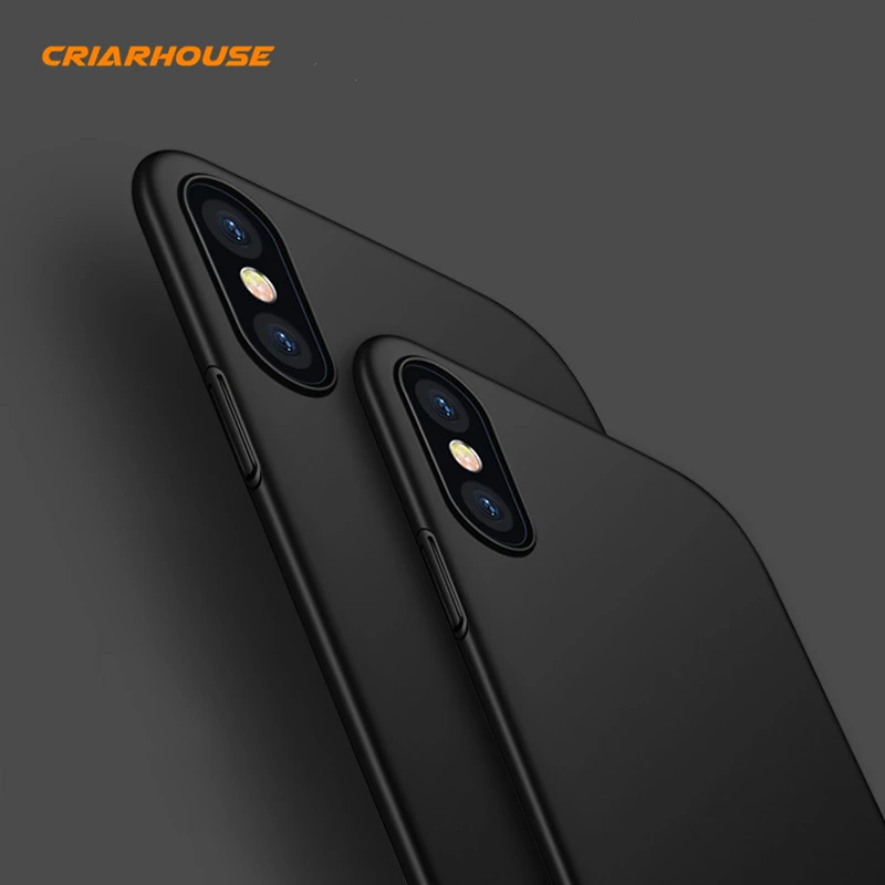 Чехлы criar House для Apple iPhone X SE 5 5S 6 6s 7 8 Plus одноцветные яркие цвета матовые жесткие