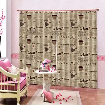 

Luxury Blackout 3D Window Curtains For Living Room Bedroom newpapers curtains for bedroom Blackout curtain