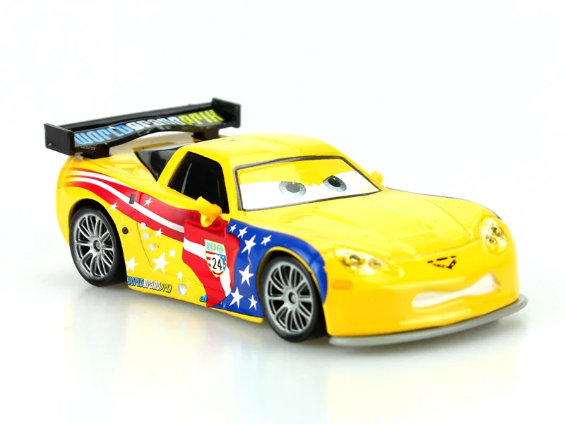 Дисней Pixar тачки мультфильм автомобиль Американский гонщик Джефф горвет 1:55 Масштаб литья под давлением металлический сплав модель автомобиля милые игрушки для детей Подарки