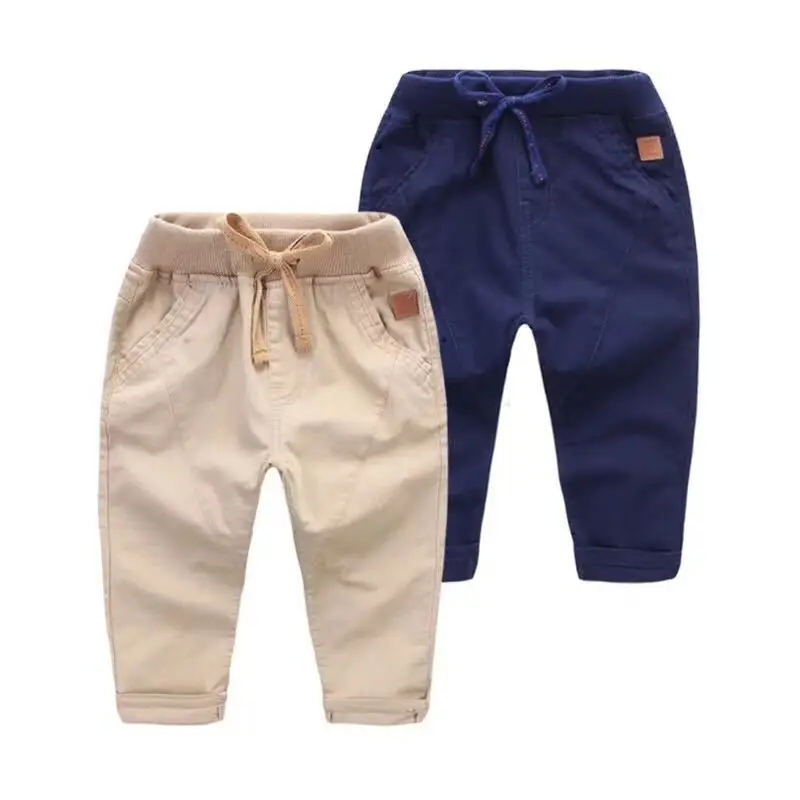 2018 Children Jeans Trousers Boys Spring Autumn Patckwork Kids Trousers Casual Outwear Trousers Kids Clothing