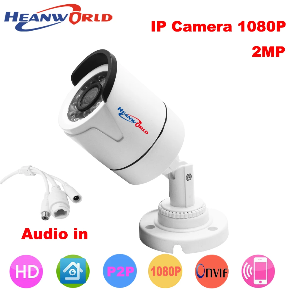 IP камера Heanworld HD 1080P уличная Водонепроницаемая с функцией ночного видения|1080p