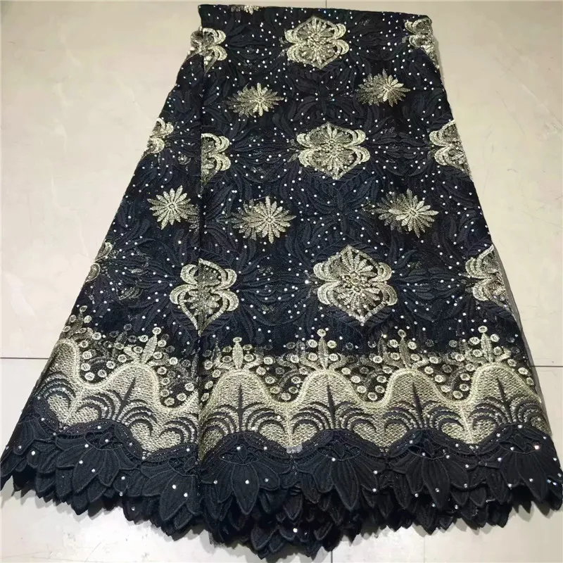 

African Laces Fabric Embroidered nigerian Guipure French Lace Fabric High quality 2019 African French Net Lace Fabric WD061962
