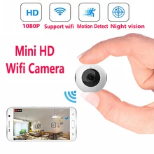 Новая мини-камера, Wi-Fi, IP, HD, ночное видение, видеокамера, обнаружение движения, беспроводная, маленькая, портативная камера, няня, домашняя камера наблюдения, скрытая TF