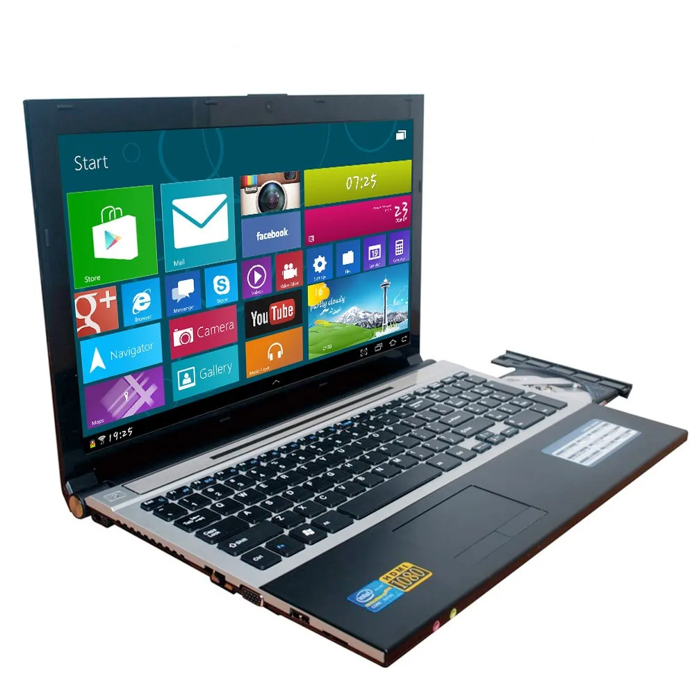 8 ГБ ОЗУ+ 30 Гб SSD и 320 Гб HDD Intel Core i7 cpu ноутбуки 15," 1920x1080 P HD Windows 10 ноутбук с DVD-RW для офиса дома