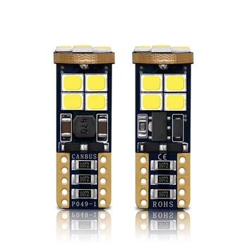 

2PCS Car LED T10 Canbus W5W 194 Light Bulbs 12V 3030 12 SMD White Auto License Plate Lights Parking Trunk Clearance Lamp Bulb