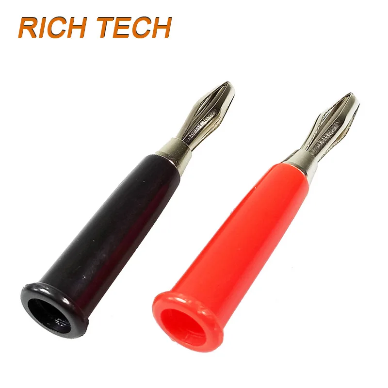 100pcs/lot Banana Male Plug Wire Connector Jack Adapter Ternimals R RICH TECH Wholesales | Обустройство дома