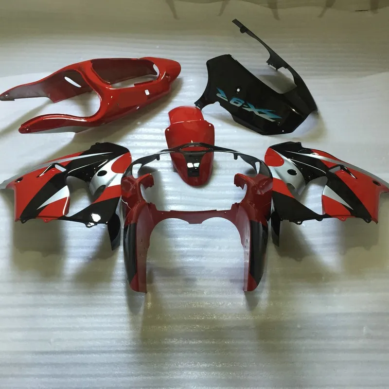 Набор обтекателей мотоцикла для KAWASAKI Ninja ZX9R 2000 2001 00 01 zx9r Красный Черный ABS