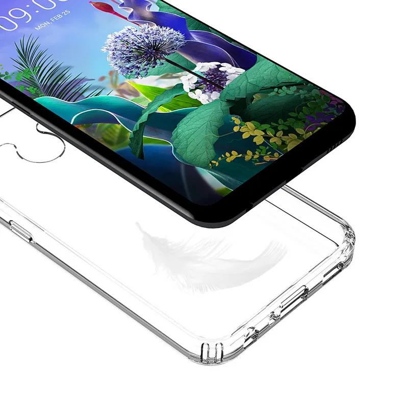 Для LG K50 чехол 6 26 ''Кристальный Гибридный Бампер Hard Acrylic Back Cover For Q60 Q 60 LGQ60
