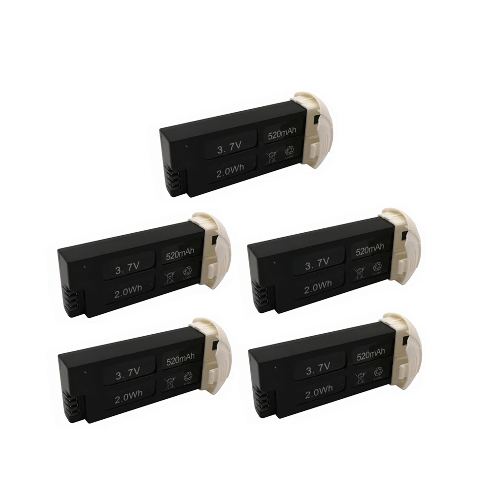 Hubsan батарея 3 7 V 520mAh литий-полимерный аккумулятор 5 шт для X4 Камера H107D плюс + 6-axis Gyro
