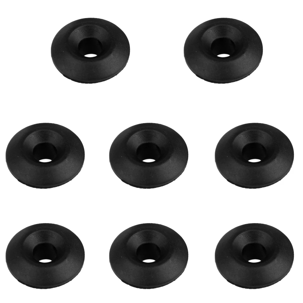 8 Pieces/ Set Black Nylon Mooring Deck Fitting for Kayak Boat Canoe Dinghy Deck Rigging