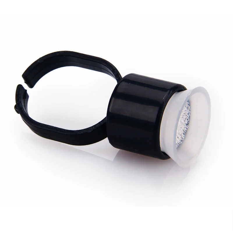 

Black Rings 100PCS/Bag for Permanent Makeup accessories tattoo tools ink sponge cup Supply Free shipping