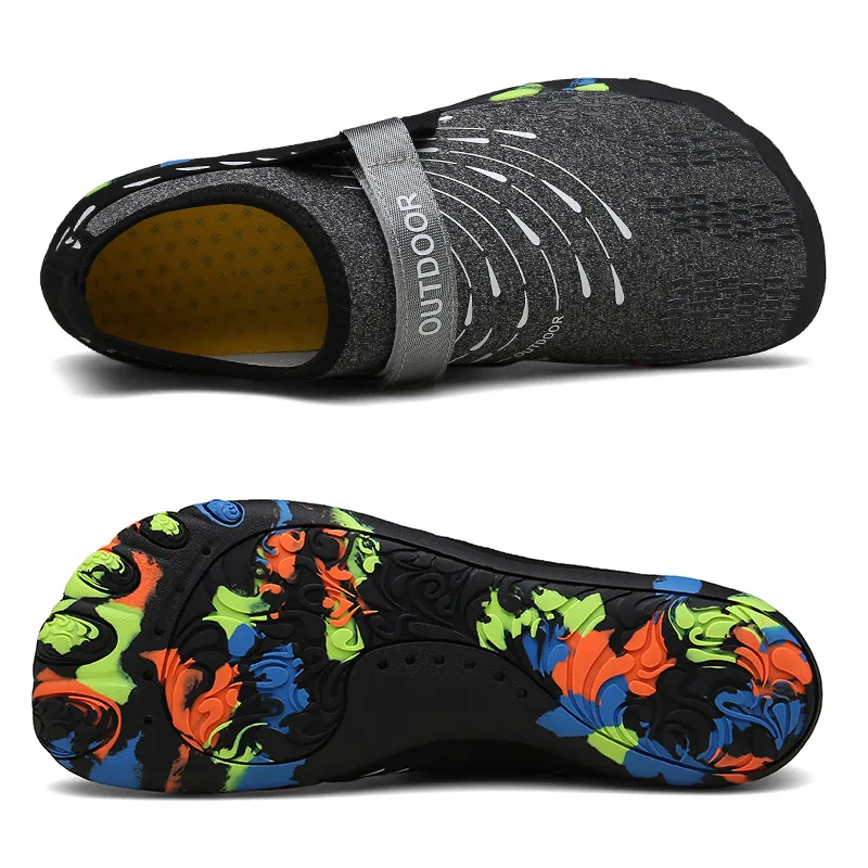 GOMNEAR الرجال أكوا أحذية تنفس امرأة الصيف الشاطئ رياضة الكبار النعال المنبع أحذية المياه جوارب الغوص تنيس Masculino