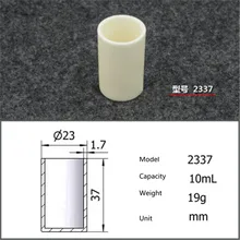 99.5% цилиндрические корунд тигель/глинозема керамический тигель/10 мл/Температура сопротивление 1600 градусов/спеченные керамические crucibl