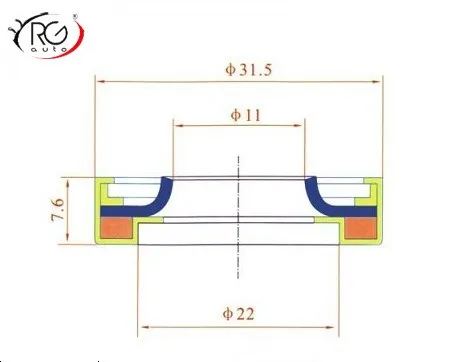 Car compressor LIP TYPE shaft seal for GM HD6/HT6/HR6/HR6HE/R4/V5,NIHON NVR140S R134a,compressor double lips