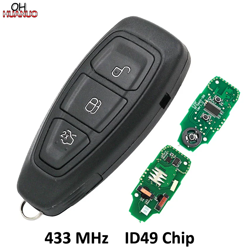 

Intelligent Remote Key Fob 433MHz with ID49 Chip for Ford Kuga Fiesta 2016-2018