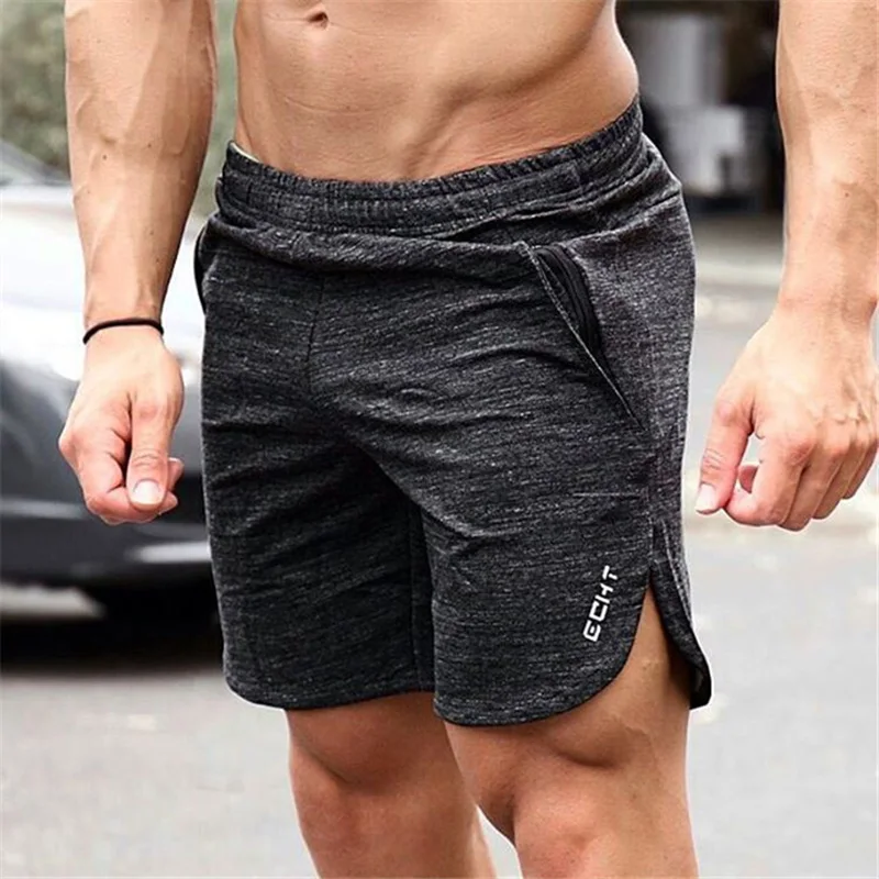 Summer mens shorts Calf Length Fitness Bodybuilding