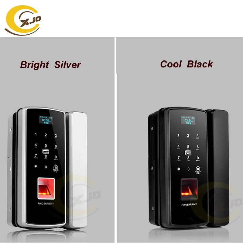 Fingerprint glass door lock Sb2