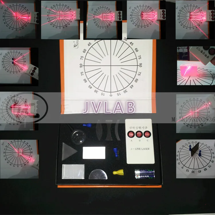 Физическая оптика эксперименты треугольная призма лазерные огни выпуклая вогнутая линза набор детский подарок игрушка научное оборудование