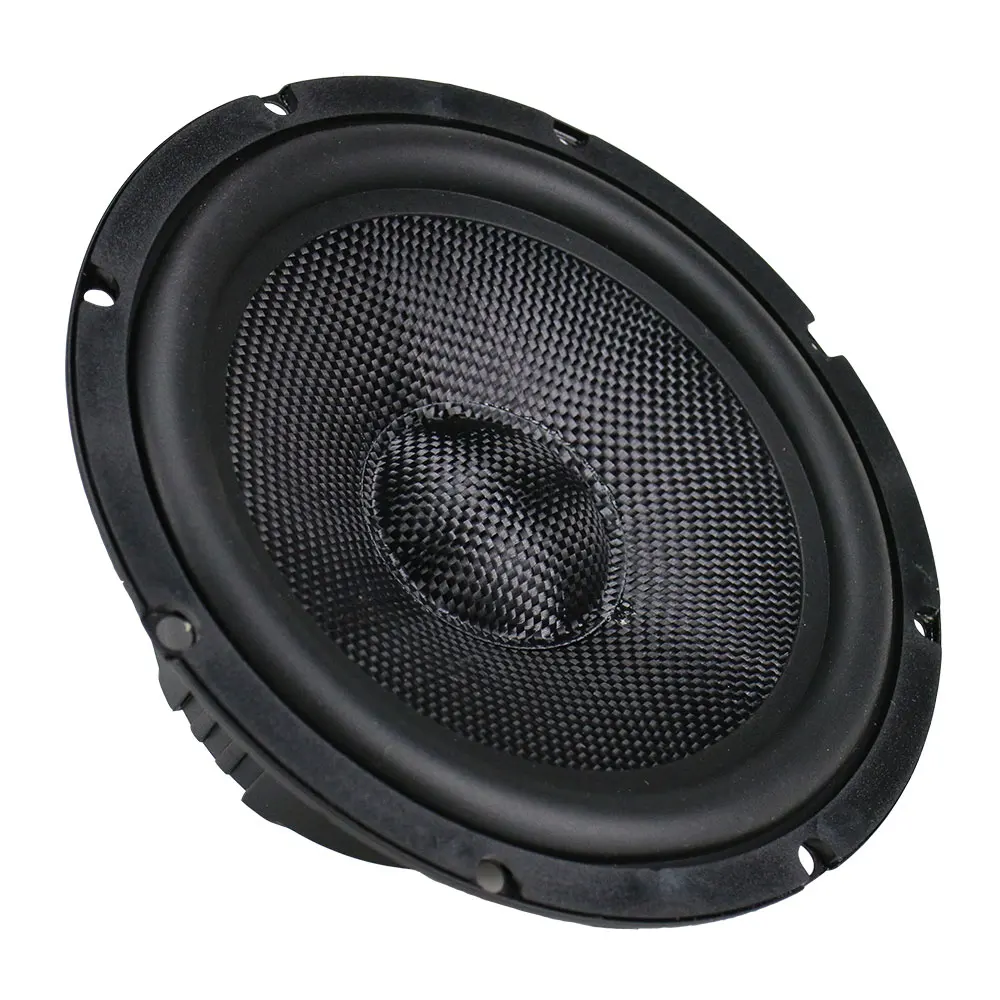GHXAMP 6.5 Inch Car Full Range Bass Speaker Composite Woven Pot Midrange Woofer Loudspeaker Long Stroke Design Rubber 1PC