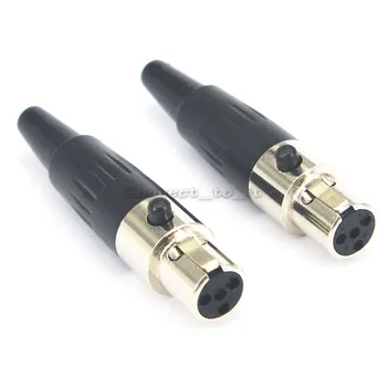 

100 Pieces shipping by DHL Mini xlr 4 pin female male Audio Microphone connector
