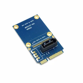 

50mm Mini pci express pcie PCI-E mSATA SSD to SATA 7pin HDD Hard Disk Drive PCBA Adapter adaptor MSATA testing PCB Tools