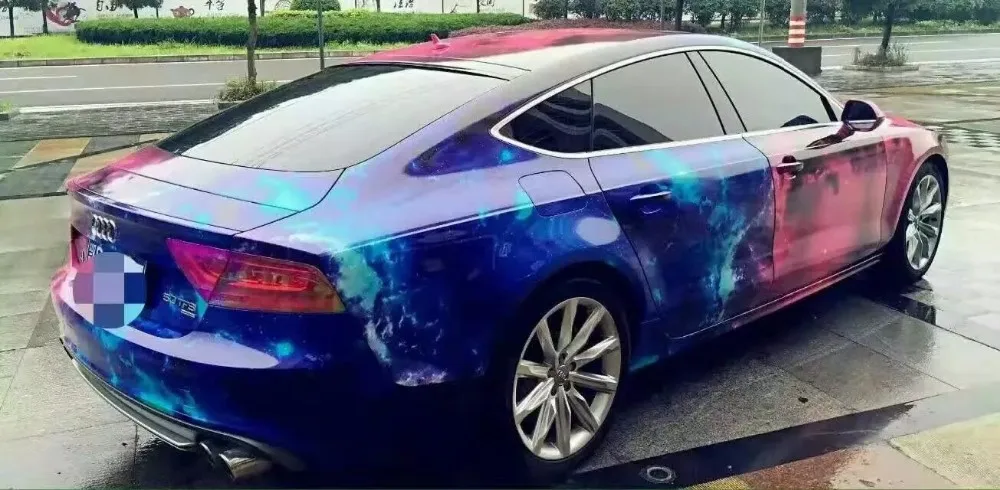 galaxy car wrapping vinyl printed stickers stickerbomb graphics (11)