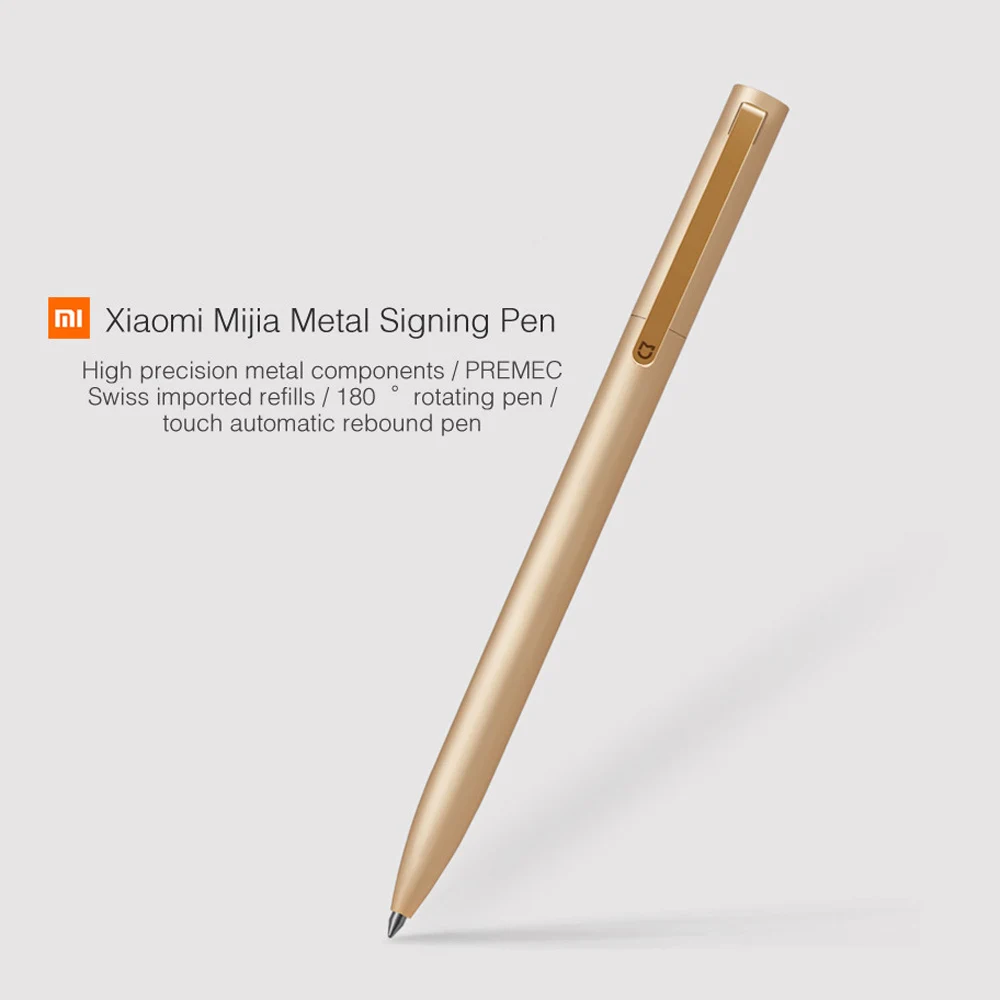 Оригинальные металлические ручки Xiaomi Mijia гладкие швейцарские стержни 0 5 мм для