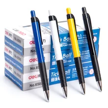 12 шт./кор. школьная офисная шариковая ручка 0,7 мм синяя пластиковая ручка