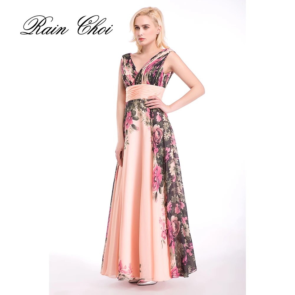 Aliexpress.com : Buy Elegant Long Prom Dresses Women Floral Printed