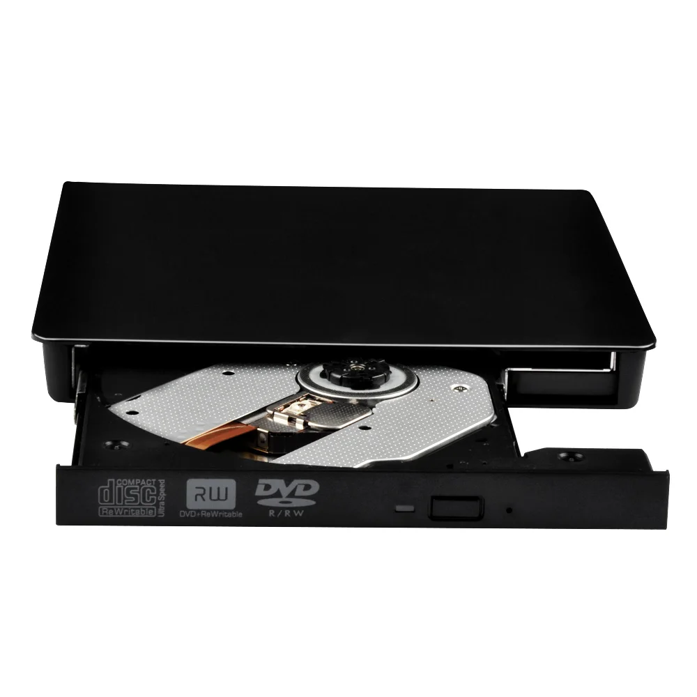 Deepfox внешний тонкий 9,5 мм USB 2,0 DVD-RW/DVD горелка рекордер CD DVD rom писатель оптический привод для ноутбуков планшеты ПК
