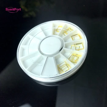 

Sune l Port 100pcs round nail decoration box for nail tips manicure pedicure for salon women artificial tools for beauty health