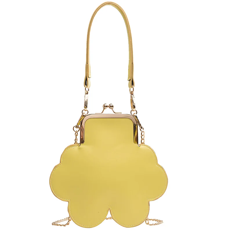 

Sweet Girl Cartoon Tote bag 2019 Summer New High Quality PU Leather Women's Designer Handbag Lock Chain Shoulder Messenger bag