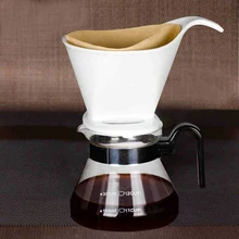 Küche Zubehör Kaffeemaschine Kaffeefilter Sets Keramik Hand Filter Glas Kaffeekanne Marke Kochen Werkzeuge BS