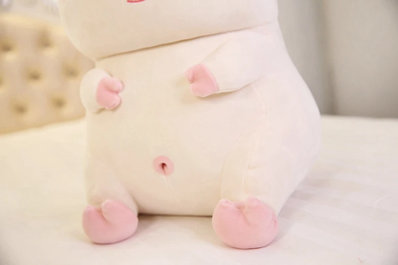 Dorimytrader Cuddly Cute Soft  Fat Pink Pig Plush Doll Big Stuffed Cartoon Piggy Toy Animal Pillow for Girl Gift Decoration 24inch 60cm DY50062 (12)
