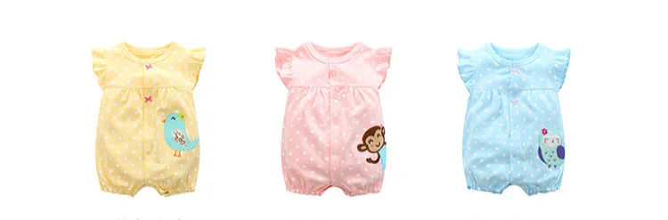 2018 summer baby girl clothes one-pieces jumpsuits baby clothing , cotton short romper infant boys clothes roupas menina 9