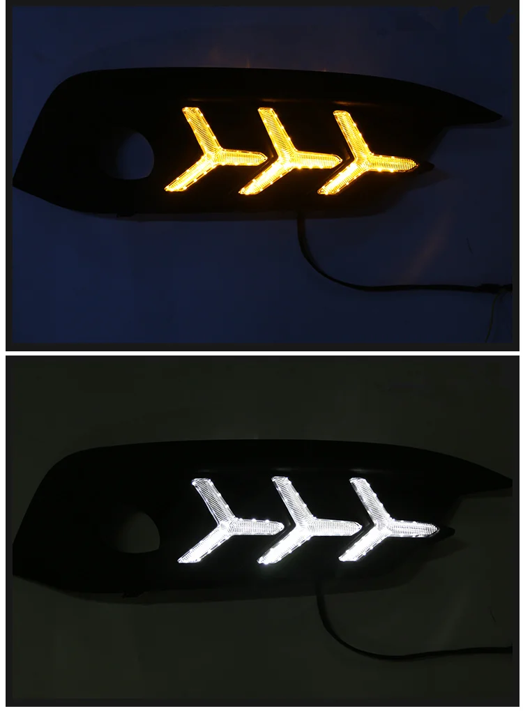 

Vland factory for car fog lamp frame for Civic daytime running light 2016 2017 for Civic LED Driving lamp and Signal lamp