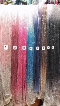 

Embroidered Net Fabric with beads With super Quality CiCi-4.1412 African Tulle Lace Fabric For party Dress