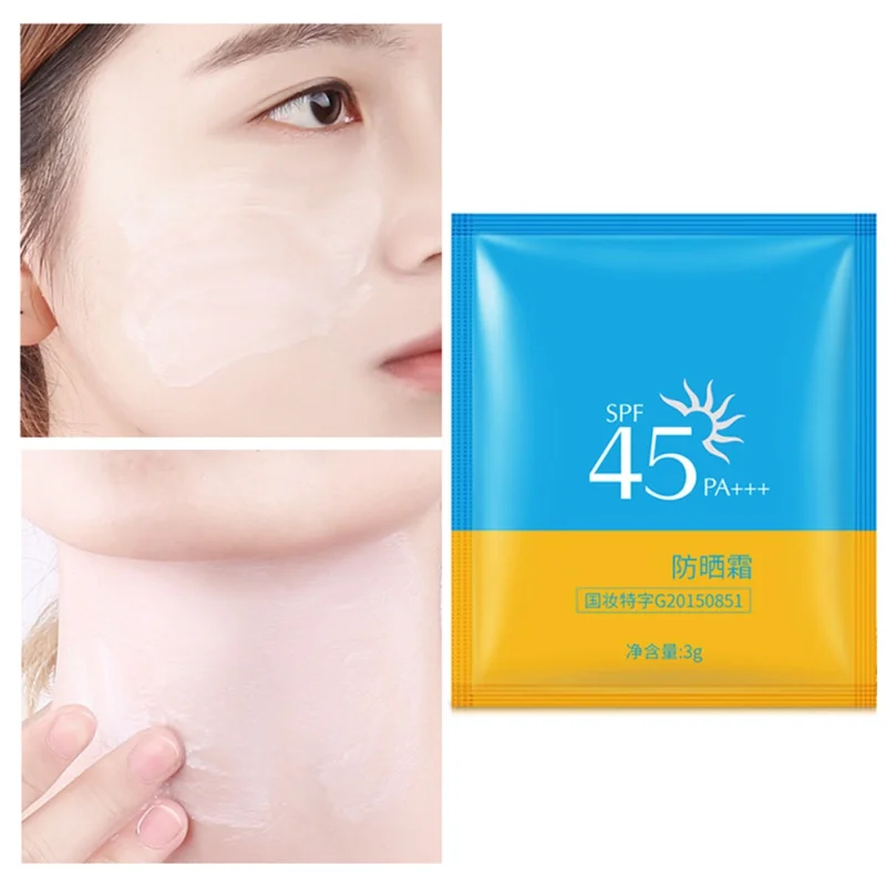 Летний солнцезащитный крем для лица, отбеливающий крем SPF45 + солнцезащитный крем против старения, увлажняющий освежающий солнцезащитный