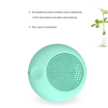 

Electric cleansing instrument Silicone Cleansing Device Blackhead Acne Removal Rechargeable Electric Facial Cleaner Beauty Instr