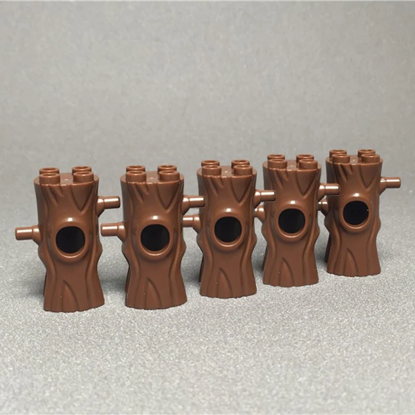 5Pcs Plants Scene Legoinglys Stump Tree Building Blocks Toy Garden MOC Accessories Set City DIY Parts Bricks Toys for Kids  (1)