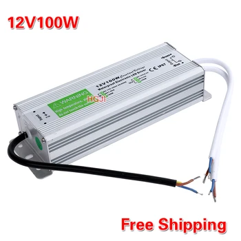 

DC12V100W Led driver waterproof IP67 Power Supply lighting Transformer DC12V8,5A transformer 12V100W for led strip Lights