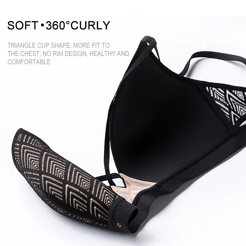 Goedkoop Perfering Sexy Kant 3 4 Cup Bh Sets Voor Vrouwen Draadloze Dunne Katoen Ademend Comfortabel Ondergoed Effen Kleur Lingerie Set