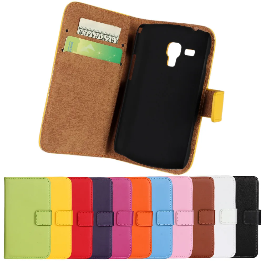 

Coque For Samsung GALAXY Trend Duos S7562 Flip Leather Case Cover Fundas Capa Cell Phone Cases Etui Genuine Accessory Bags