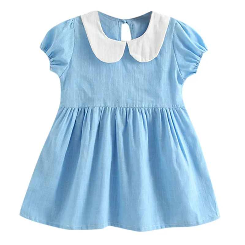

Toddler Baby Kids Girls Ruffles Ruched Princess Dresses Casual Clothes 2T-5T child clothes A20